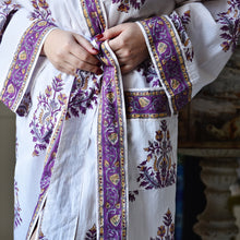 Load image into Gallery viewer, Purple Floral Dressing Gown
