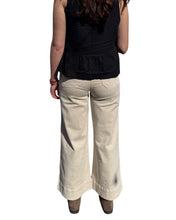 Load image into Gallery viewer, Cream Wide Leg Jeans
