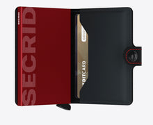 Load image into Gallery viewer, Secrid Matte Black and Red Leather Wallet
