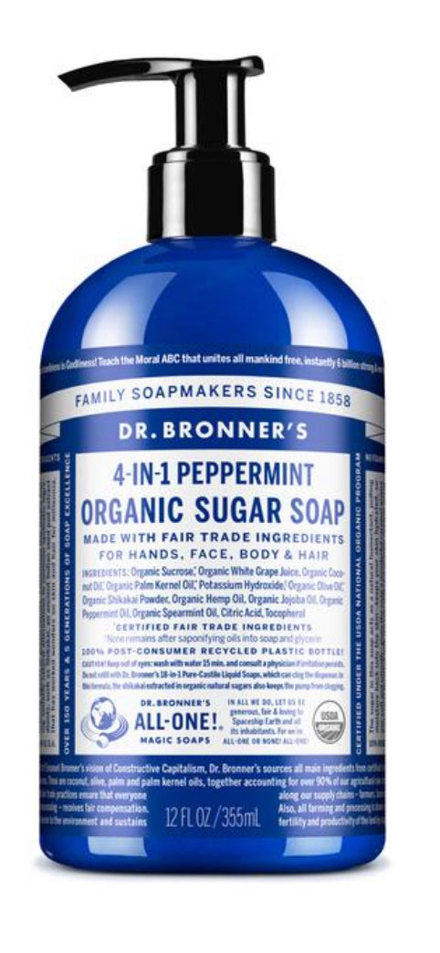 Dr Bronner’s Peppermint Organic Sugar Soap