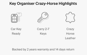 Orbitkey Organiser Crazy Horse Black