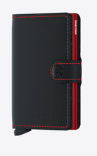 Load image into Gallery viewer, Secrid Matte Black and Red Leather Wallet
