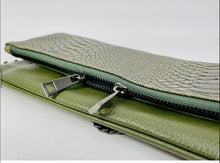 Load image into Gallery viewer, Croc Leather Clutch Handbag

